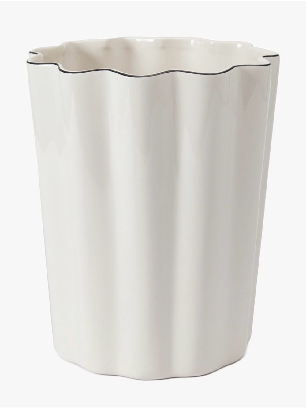 Brand New!  Pottery Barn Odille Porcelain Waste Basket